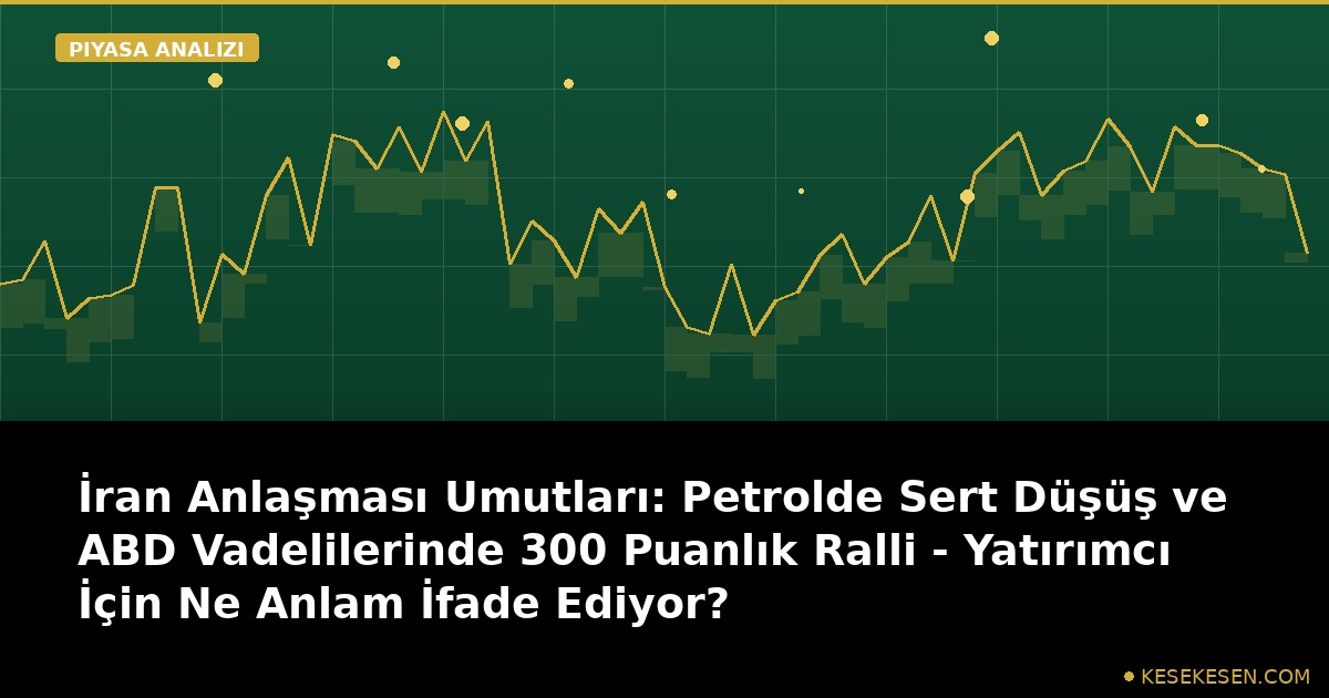 İran Anlaşması Umutları: Petrolde Sert Düşüş ve ABD Vadelilerinde 300 Puanlık Ralli - Yatırımcı İçin Ne Anlam İfade Ediyor?