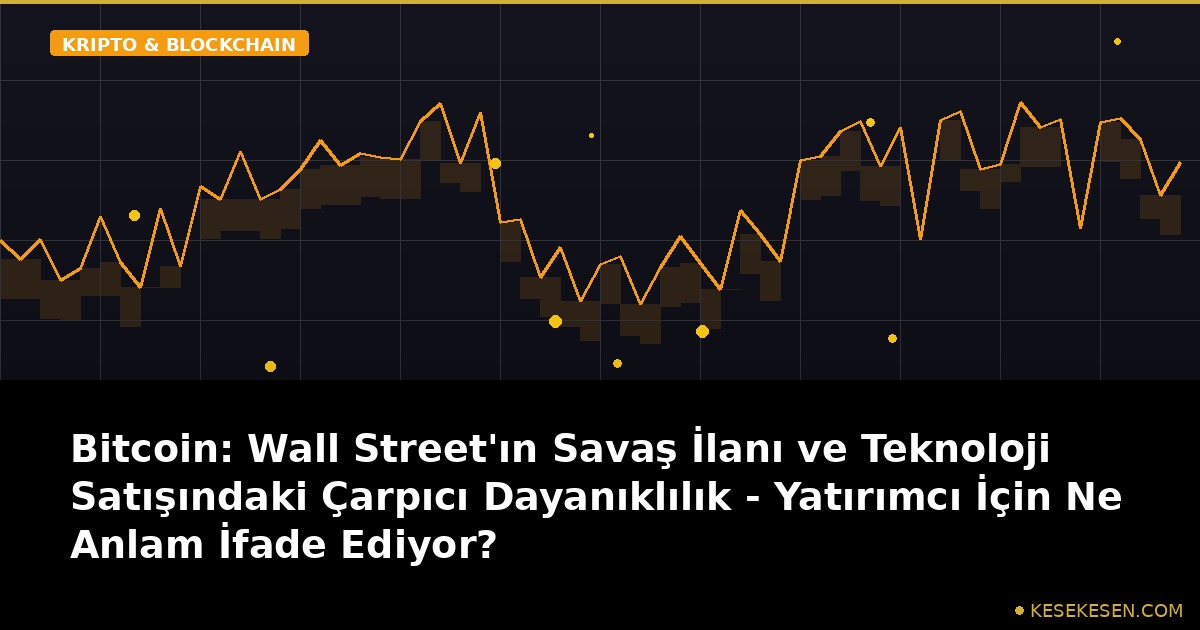 Bitcoin: Wall Street'ın Savaş İlanı ve Teknoloji Satışındaki Çarpıcı Dayanıklılık - Yatırımcı İçin Ne Anlam İfade Ediyor?
