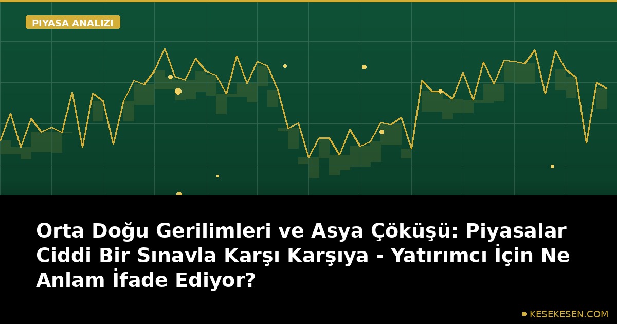 Orta Doğu Gerilimleri ve Asya Çöküşü: Piyasalar Ciddi Bir Sınavla Karşı Karşıya - Yatırımcı İçin Ne Anlam İfade Ediyor?