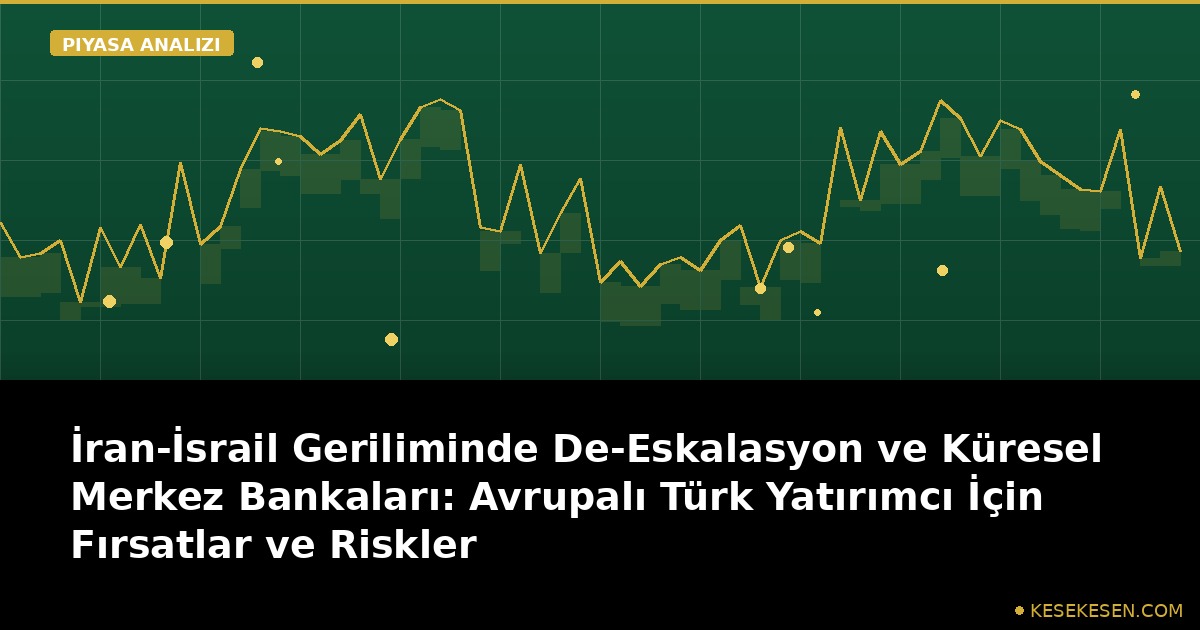 İran-İsrail Geriliminde De-Eskalasyon ve Küresel Merkez Bankaları: Avrupalı Türk Yatırımcı İçin Fırsatlar ve Riskler