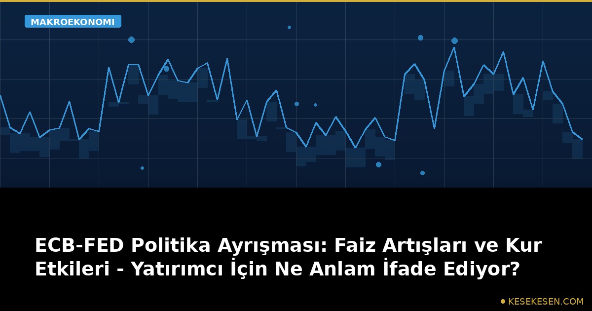 ECB-FED Politika Ayrışması: Faiz Artışları ve Kur Etkileri - Yatırımcı İçin Ne Anlam İfade Ediyor?